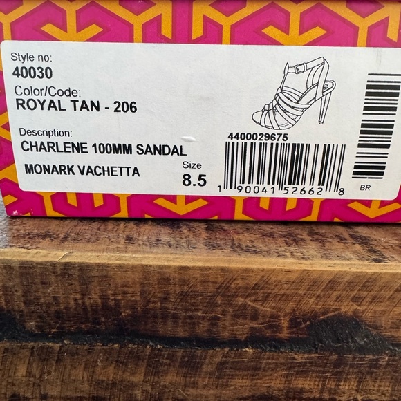 Tory Burch Charlene Sandal - Royal Tan - Picture 6 of 6